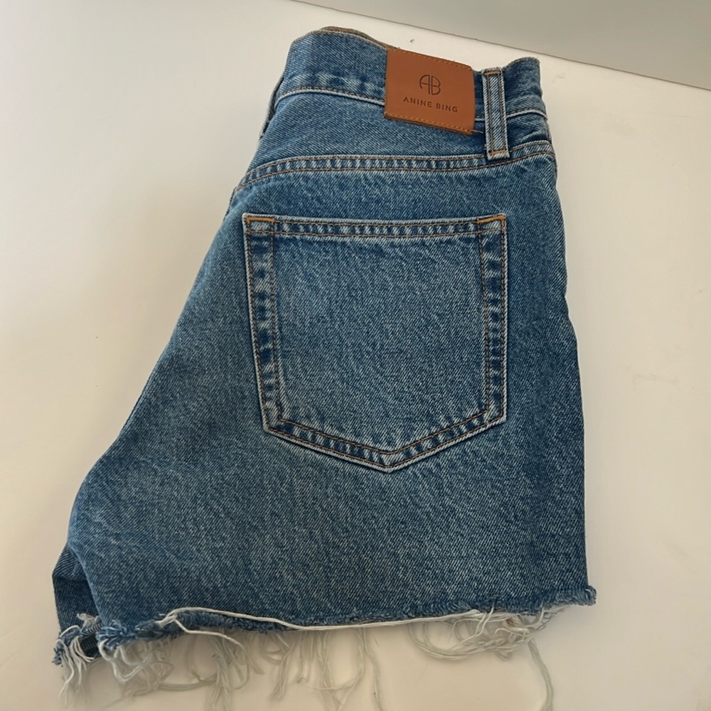 Anine Bing Cut-Off Denim Shorts Size 26